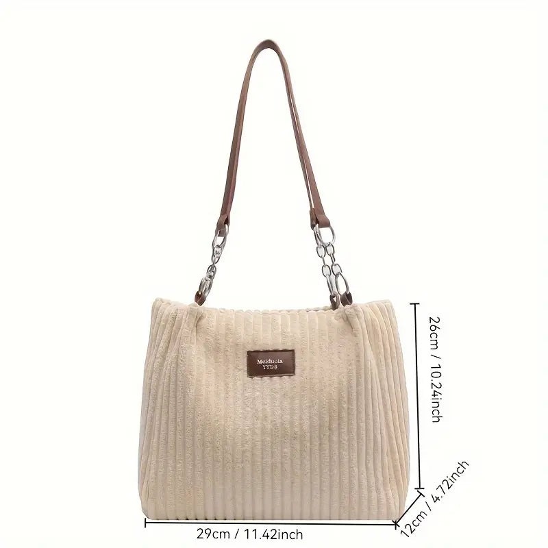 Clémence Côtelé Velours Sac - Élégance - Mode