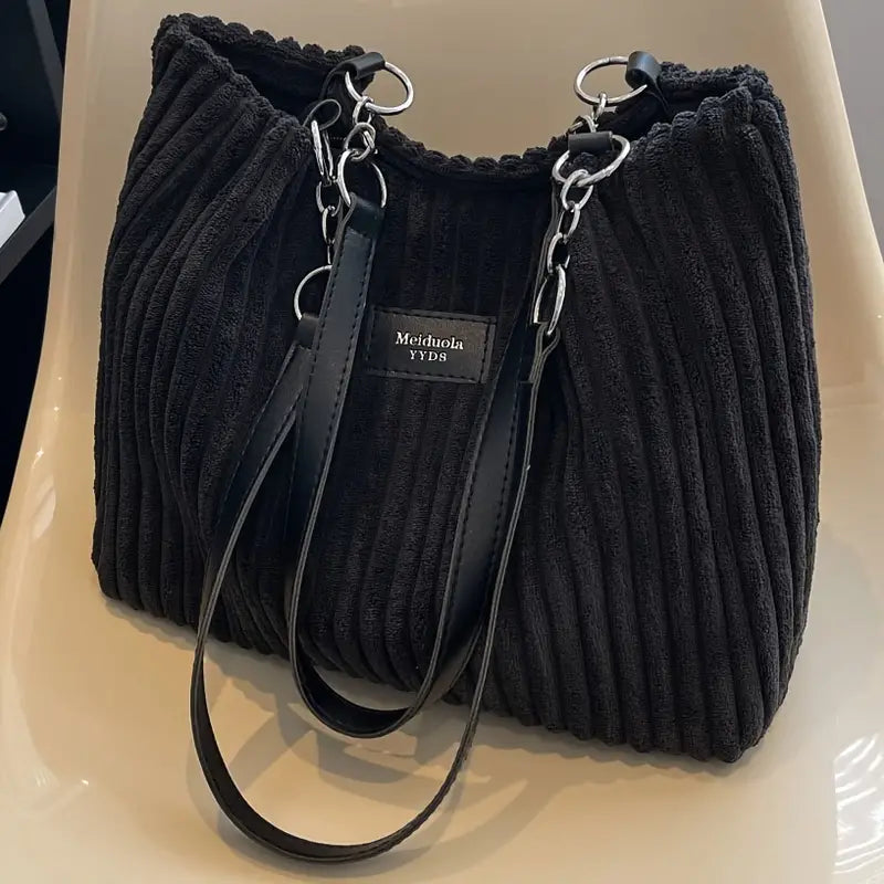 Clémence Côtelé Velours Sac - Élégance - Mode