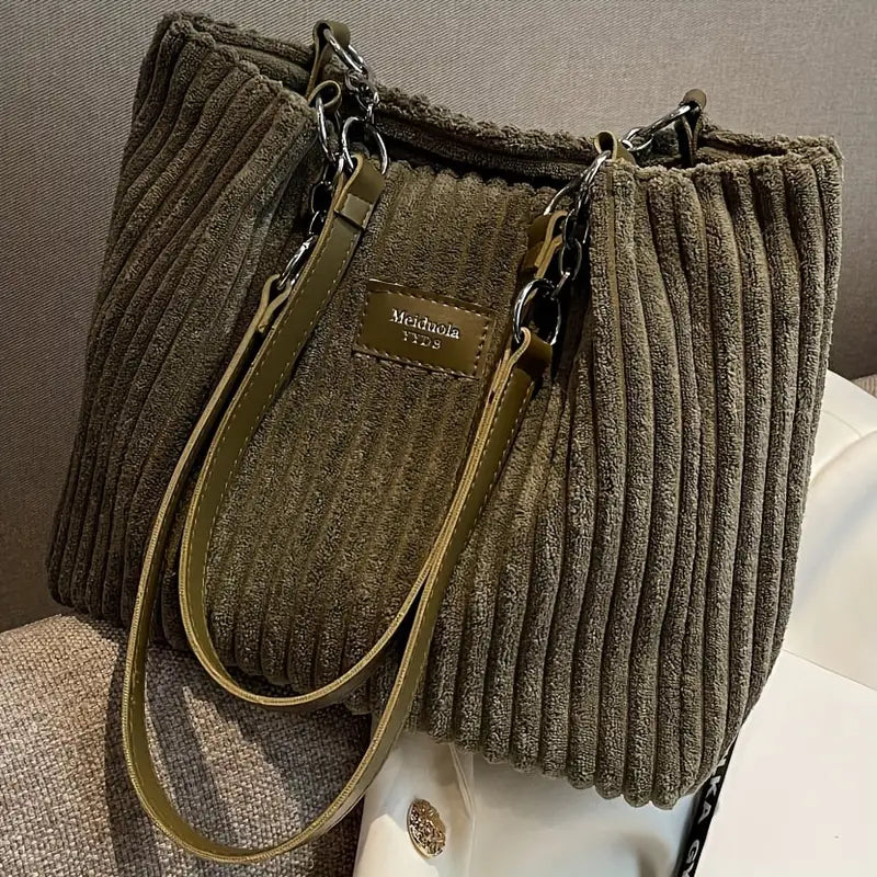 Clémence Côtelé Velours Sac - Élégance - Mode