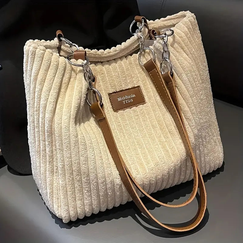 Clémence Côtelé Velours Sac - Élégance - Mode