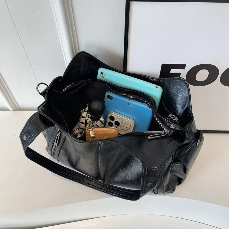 Clara Sac À Main Femme – Sac En Cuir Élégant Avec Compartiments Spacieux & Détails Zippés