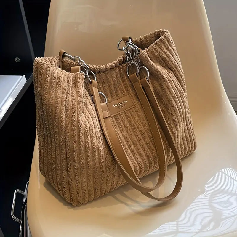Clémence Côtelé Velours Sac - Élégance - Mode