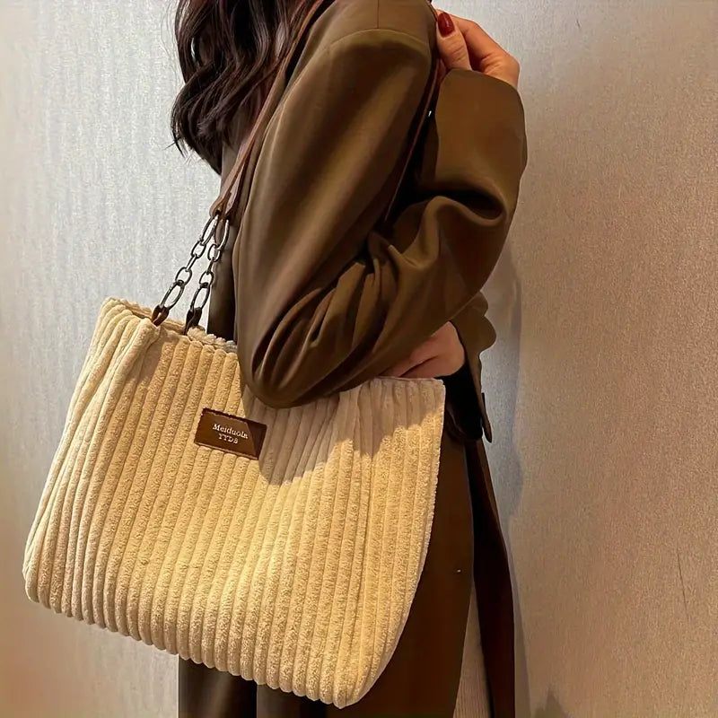 Clémence Côtelé Velours Sac - Élégance - Mode